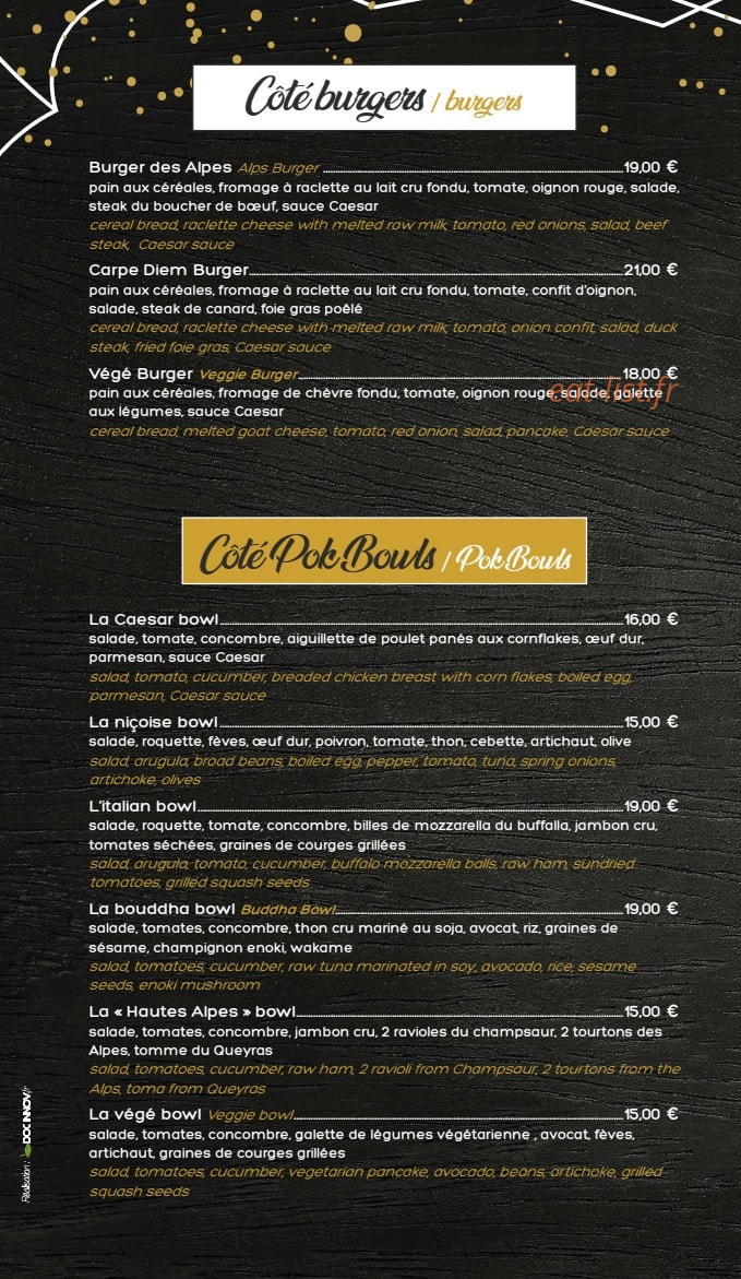Le Carpe Diem — carte page 5