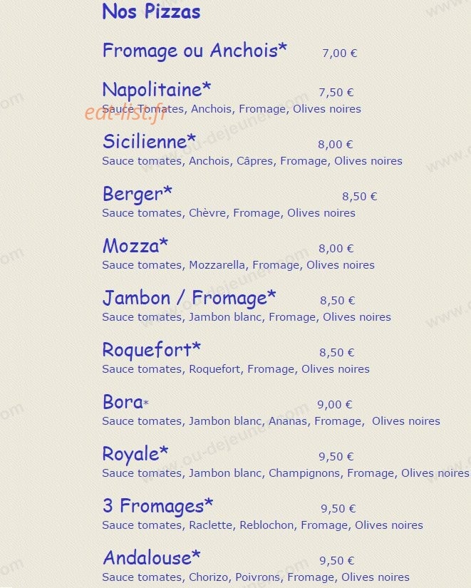 Le Chalet — carte page 2