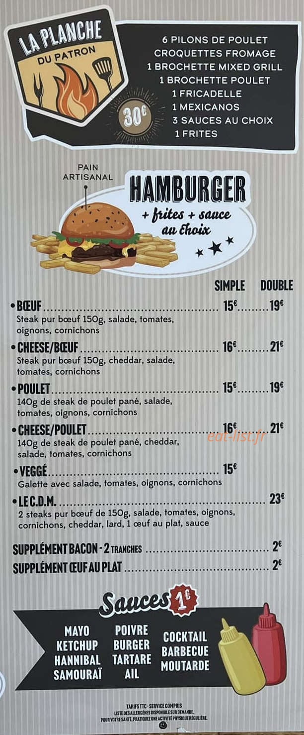 Le Champ de Mars - Bar Friterie — carte page 2