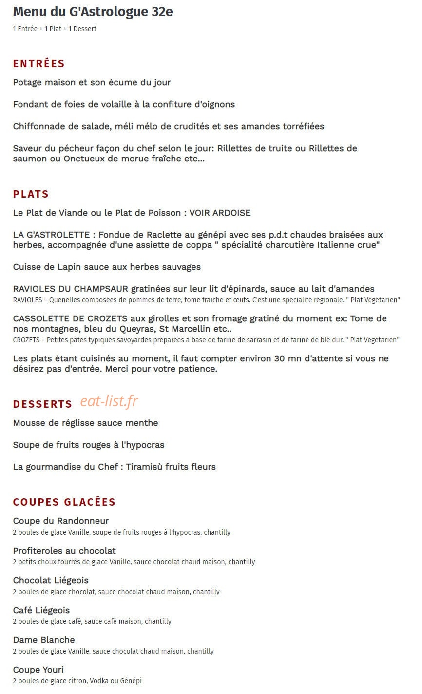 Le gastrologue — carte page 1