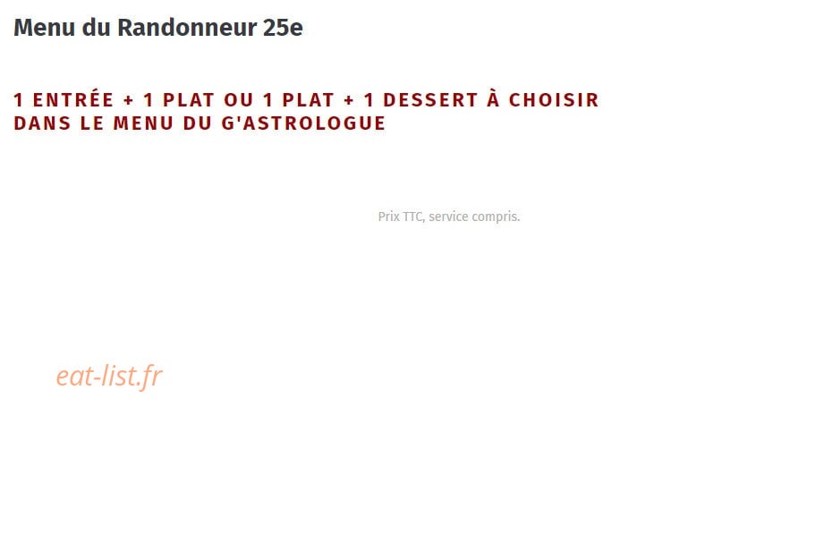 Le gastrologue — carte page 2