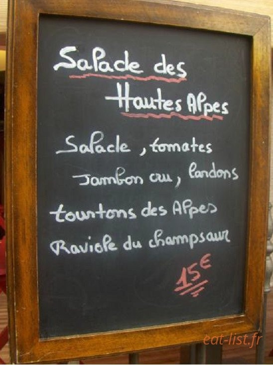 Le Gavroche — carte page 18
