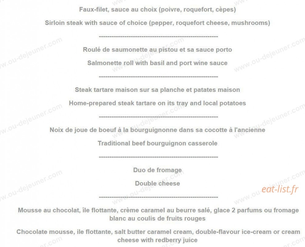 Le Gavroche — carte page 4
