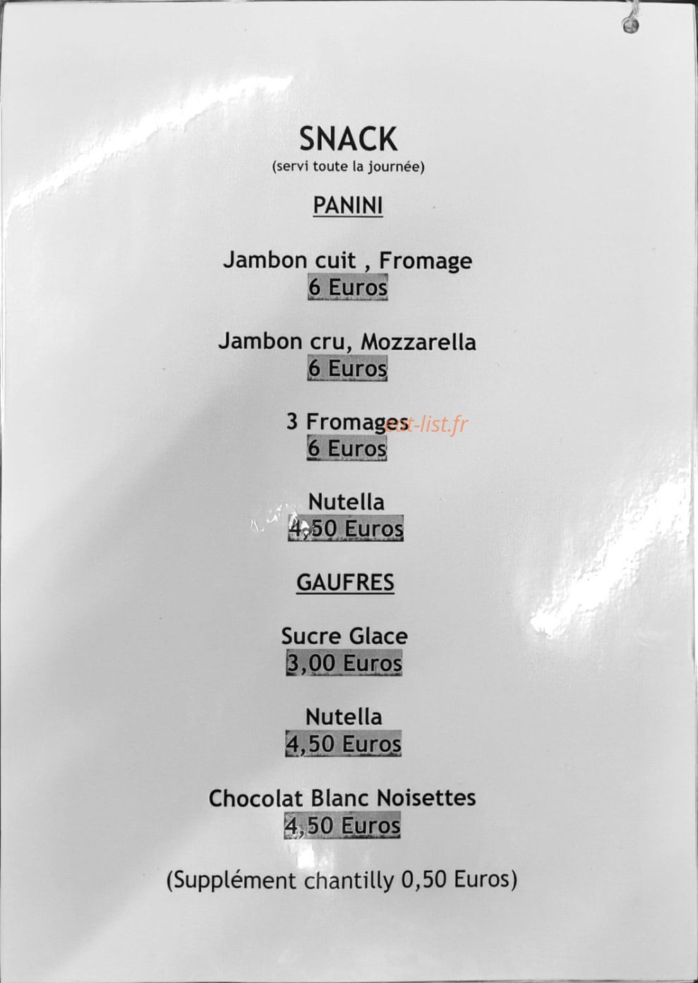 Le Half-Time piscine — carte page 3