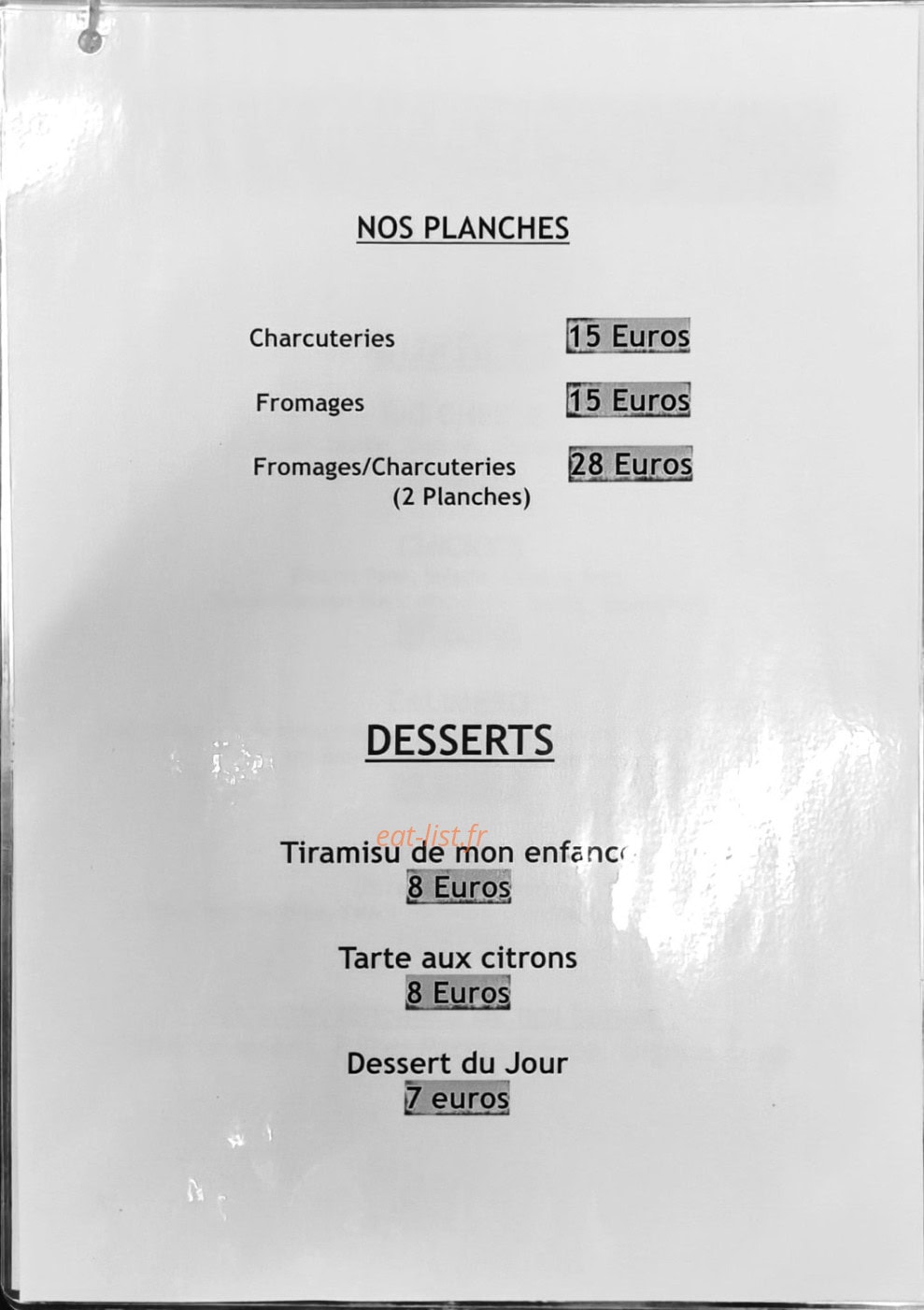 Le Half-Time piscine — carte page 5