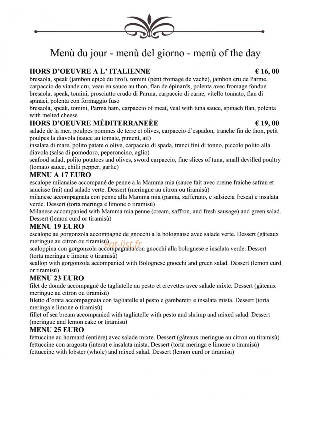 Mamma Mia — carte page 11