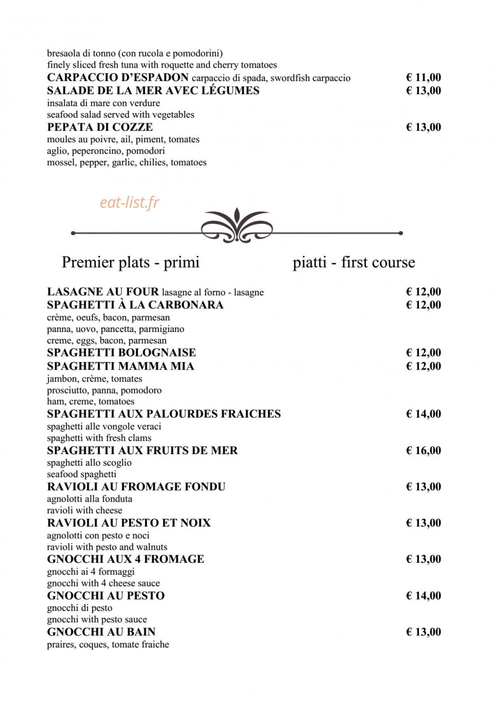 Mamma Mia — carte page 3