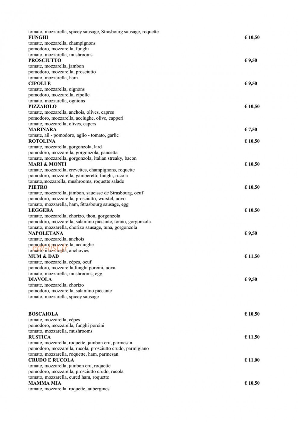 Mamma Mia — carte page 13