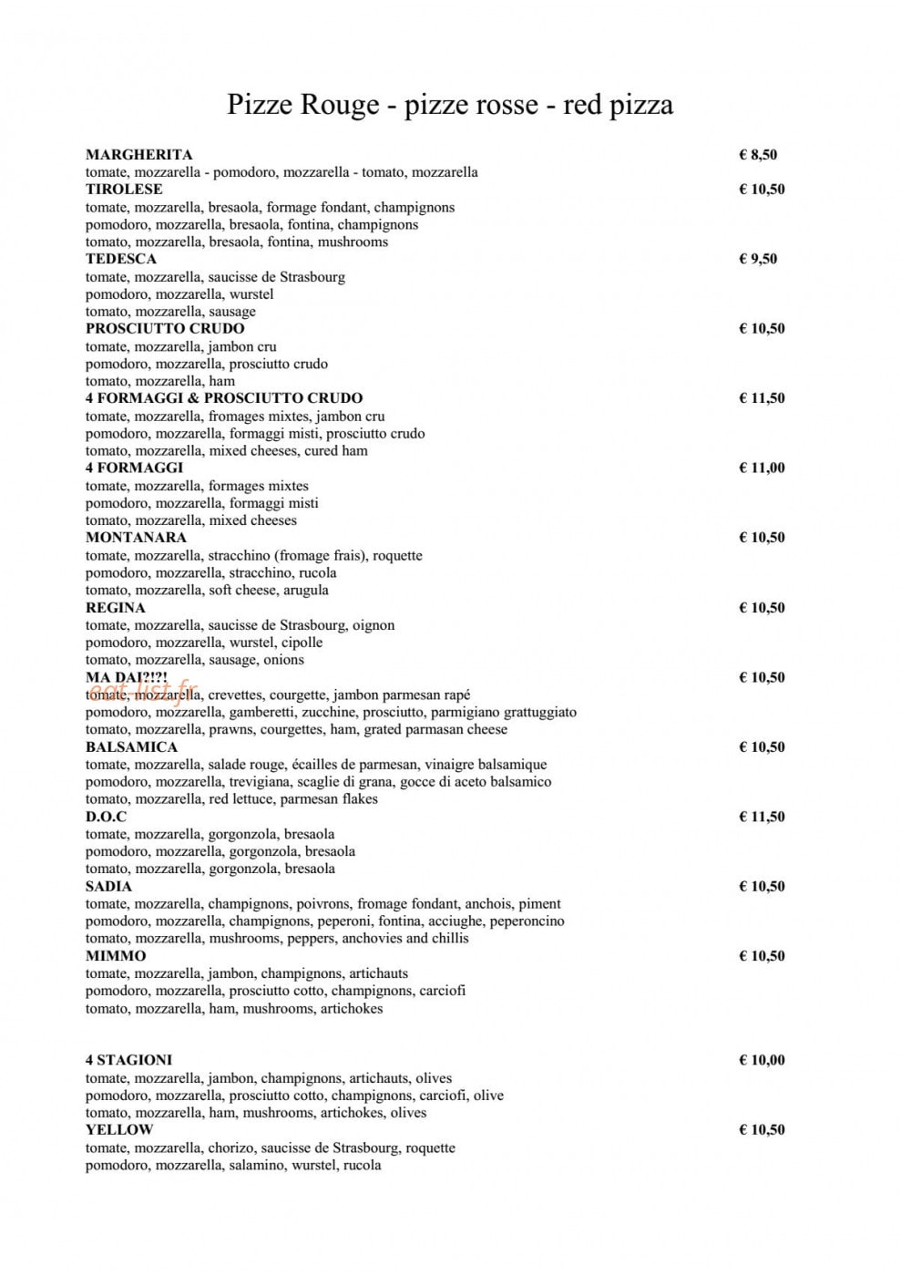 Mamma Mia — carte page 12