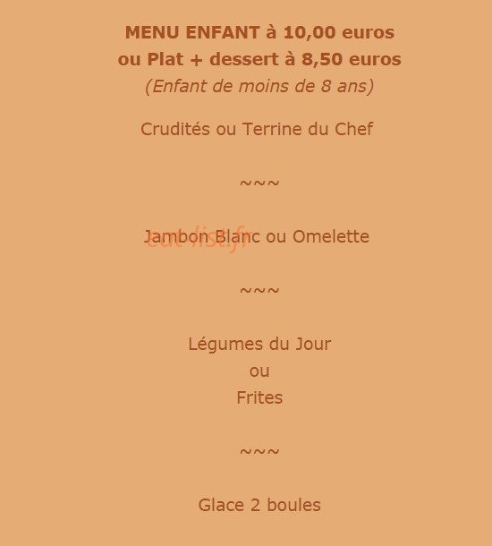 Restaurant le Rustique — carte page 7
