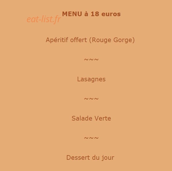 Restaurant le Rustique — carte page 8