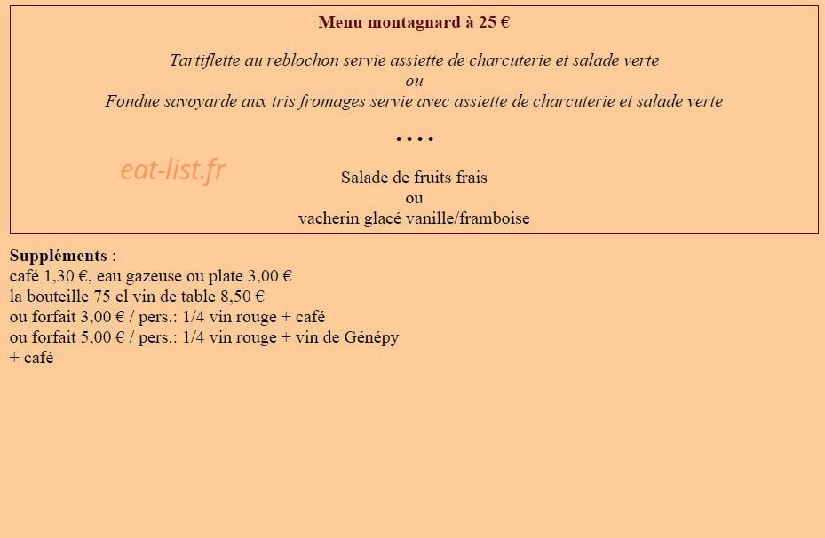 Restaurant les Ecrins — carte page 5