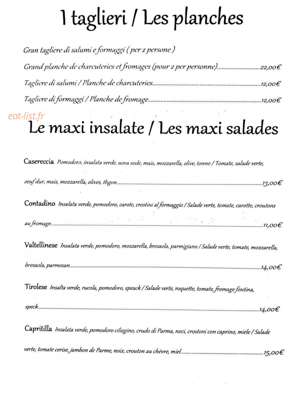 Le Capitaine — carte page 1