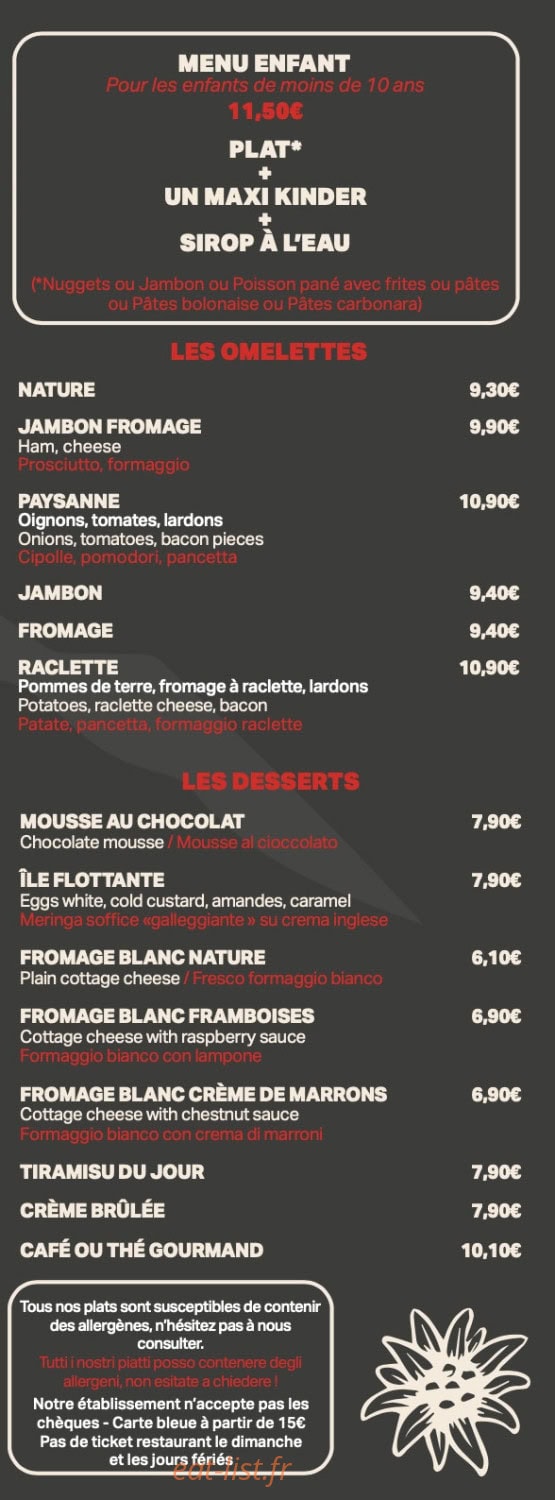 Le Graal Café — carte page 4