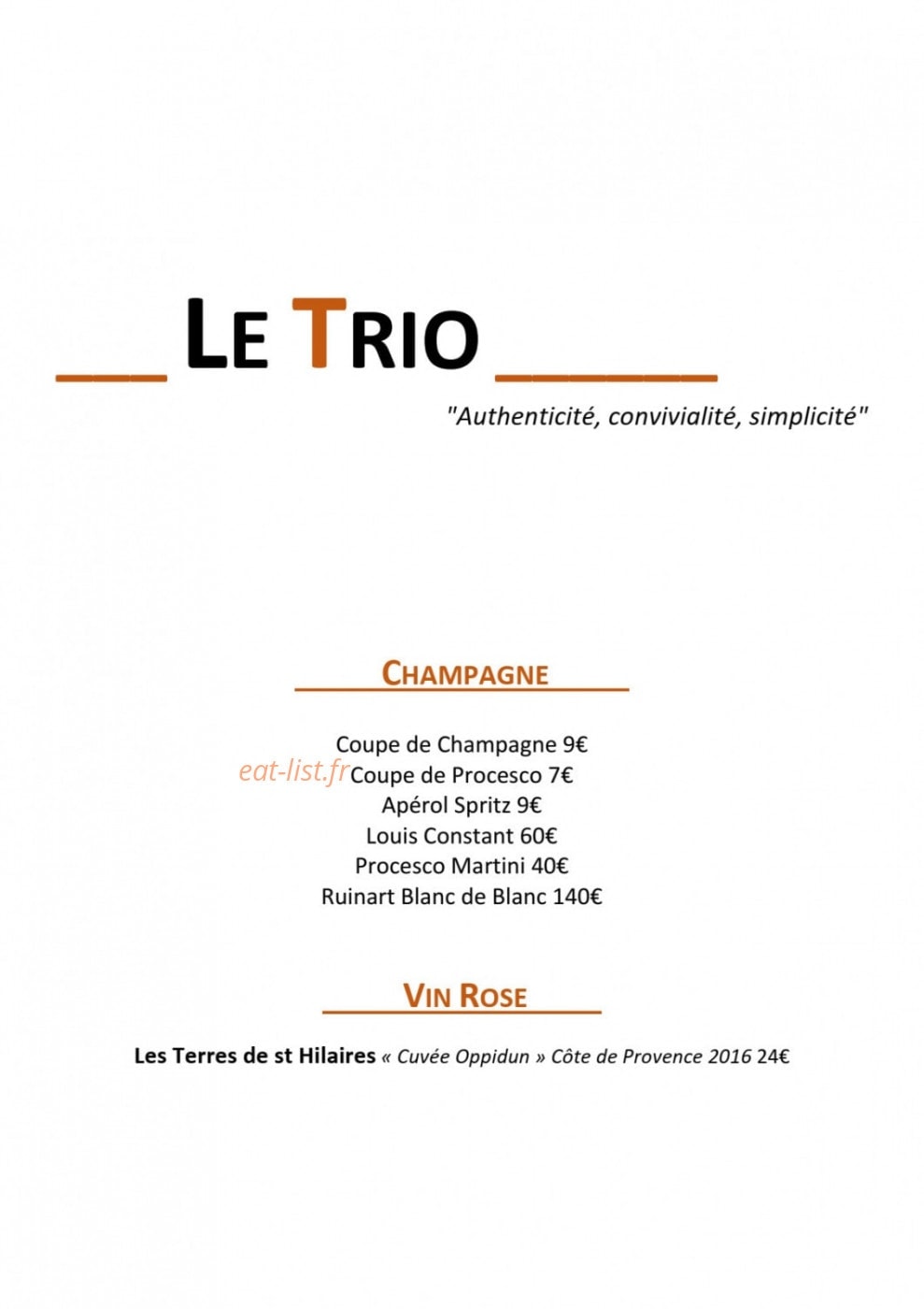 Le trio — carte page 11