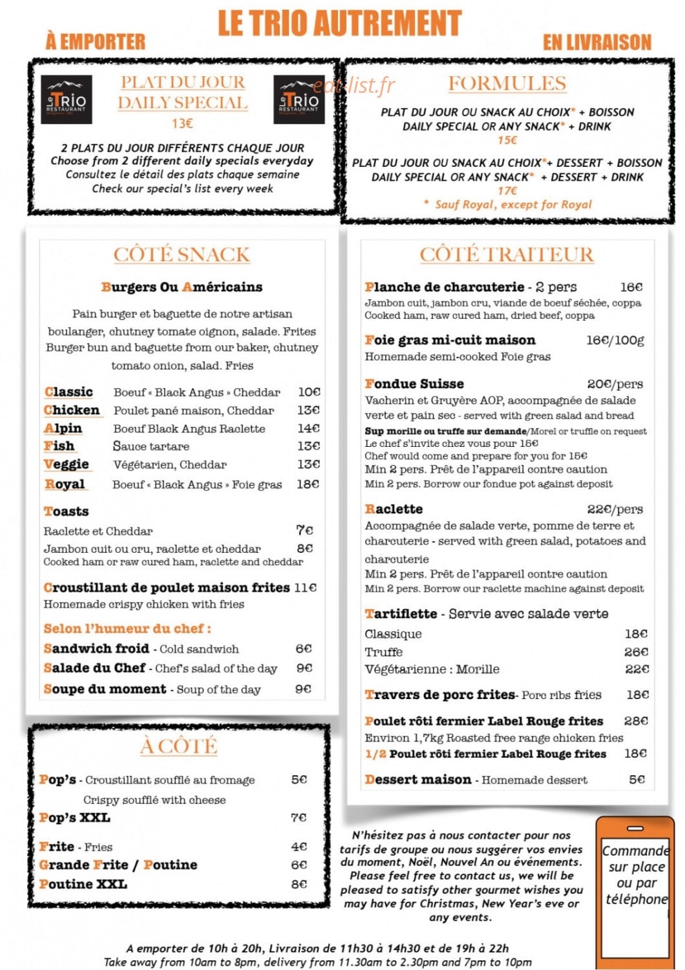 Le trio — carte page 1