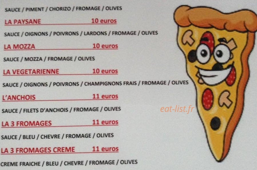 Pizza sonny — carte page 2