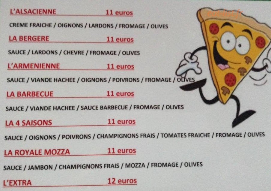 Pizza sonny — carte page 3