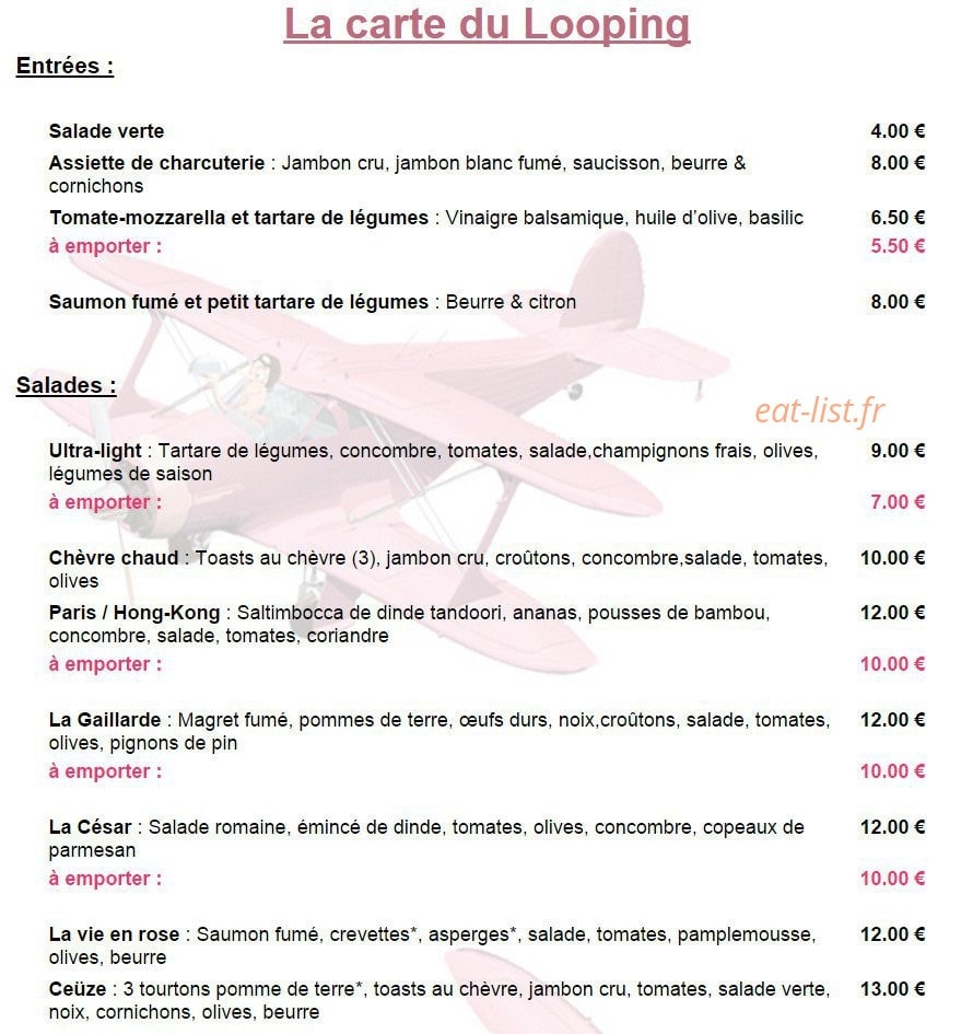 Le Looping — carte page 1