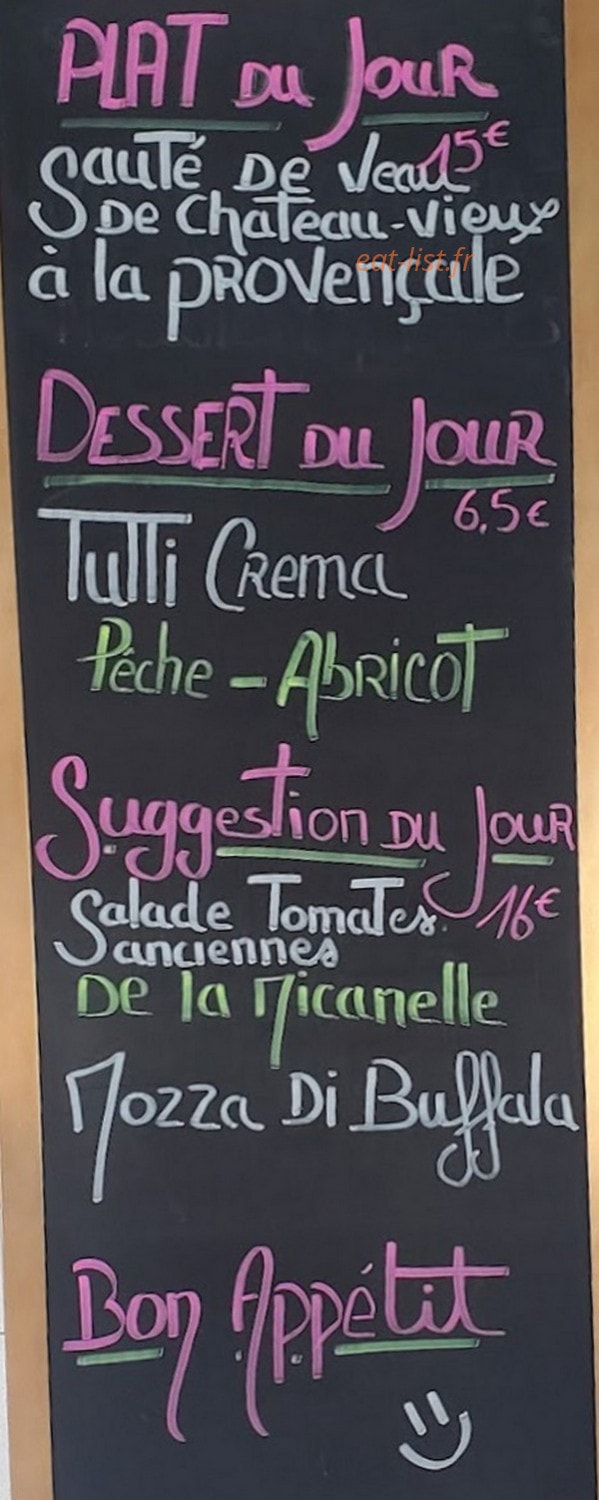 Restaurant de l aérodrome — carte page 1