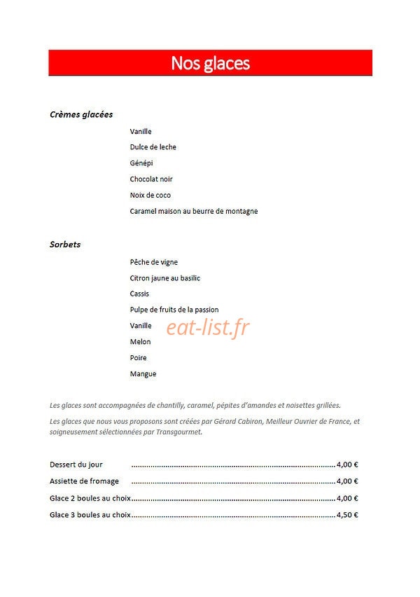 Chez Manu — carte page 5