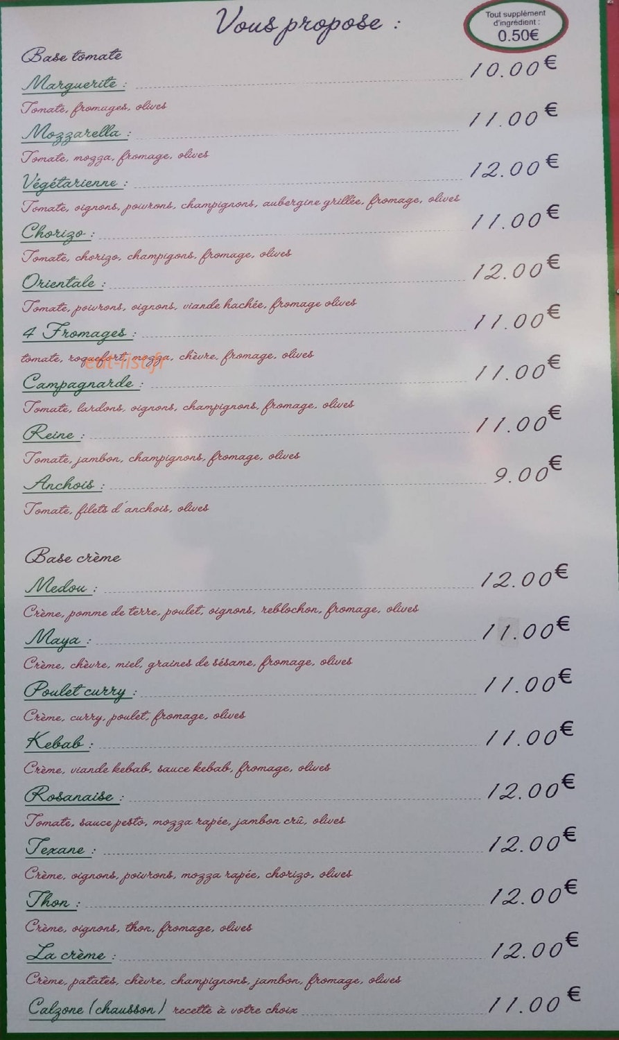 Chez medou — carte page 3