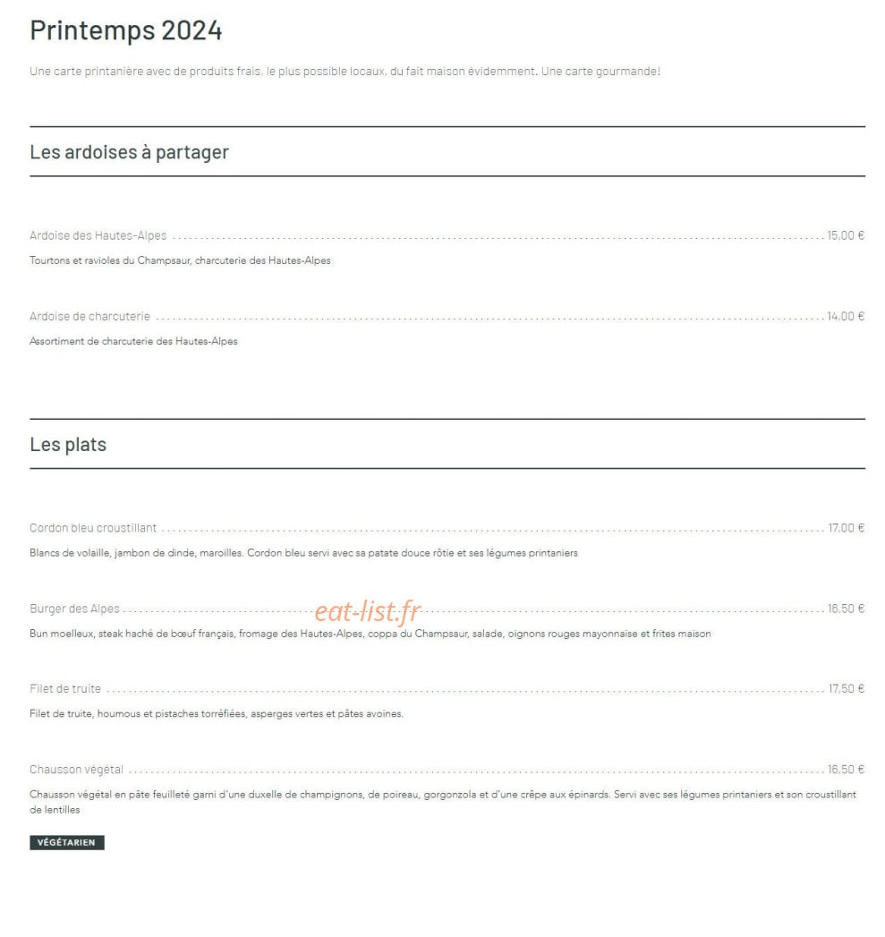 La Demoiselle — carte page 1