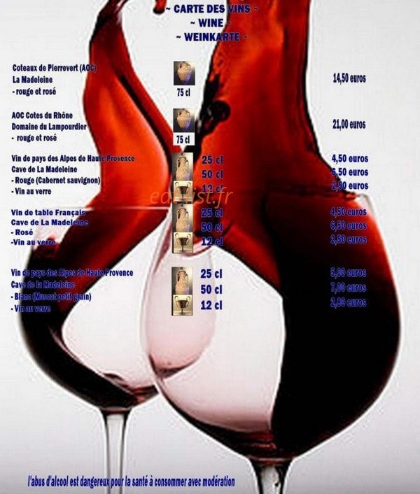 Le Sosthene Bacchus — carte page 5