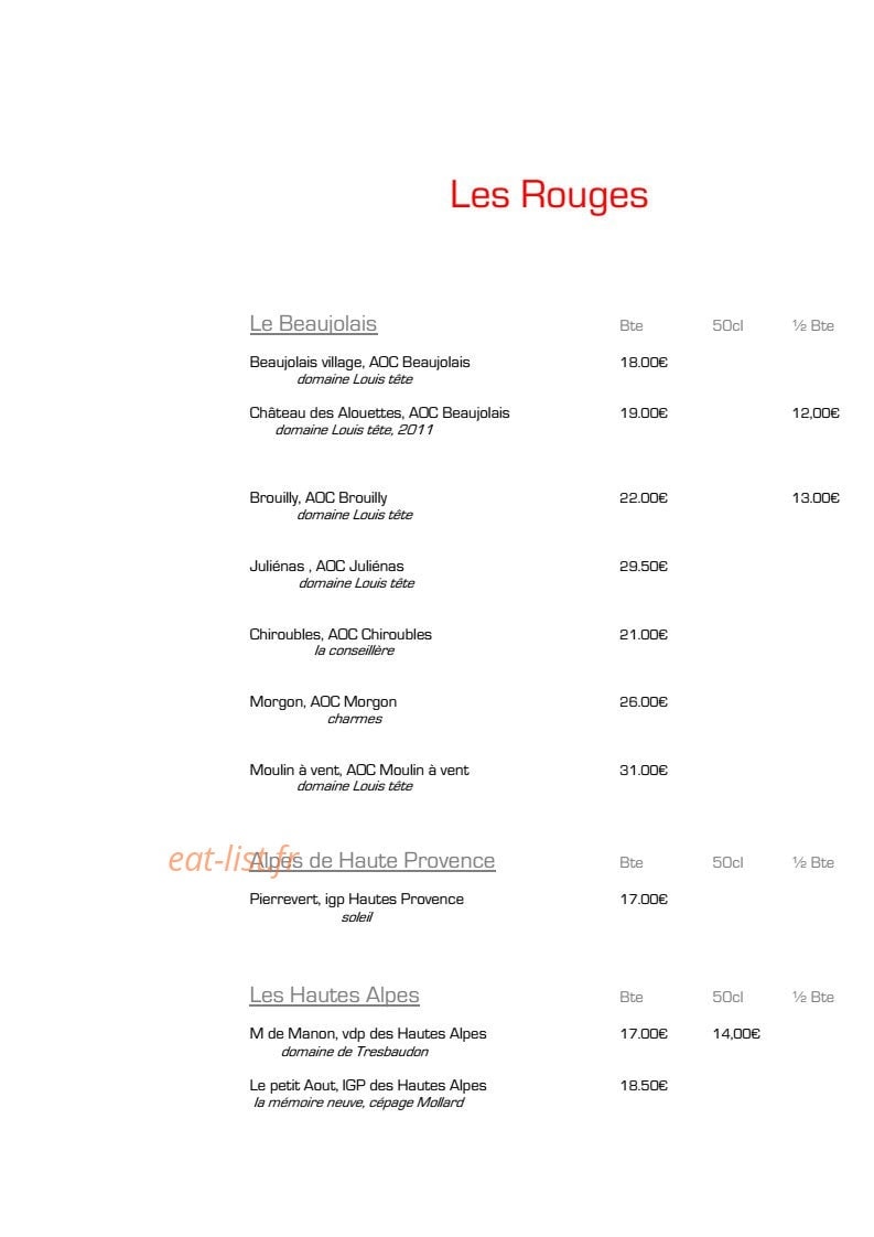 L' Eden Lac — carte page 17