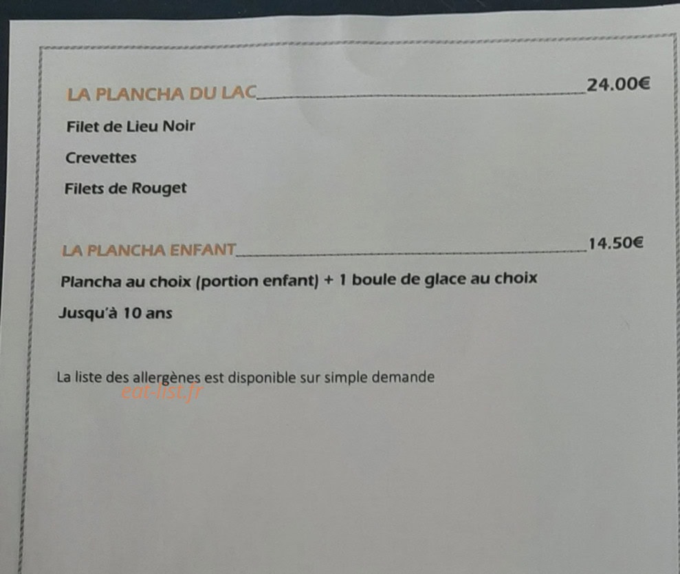 La Plancha Du Lac — carte page 2