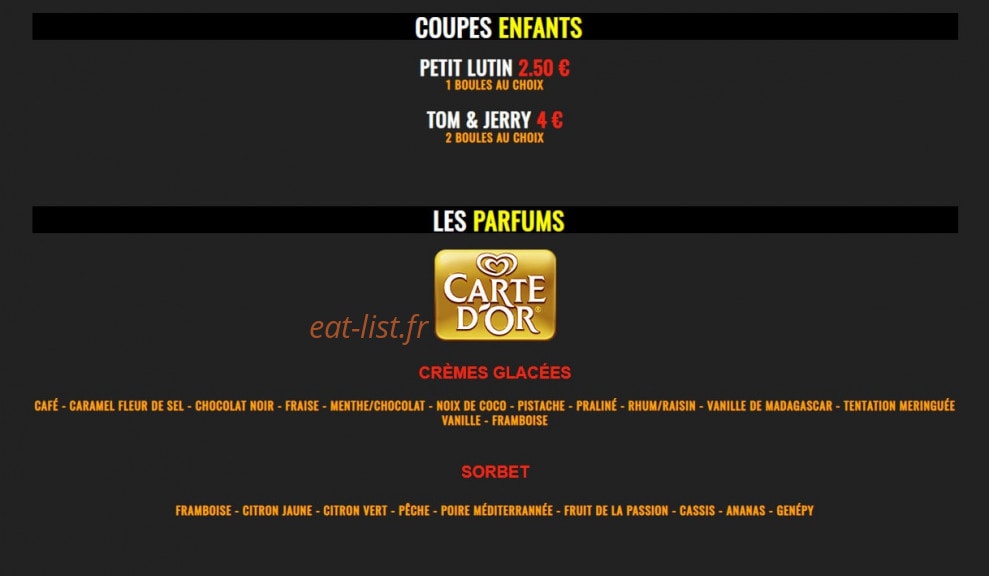 Le Relais Fleuri — carte page 6