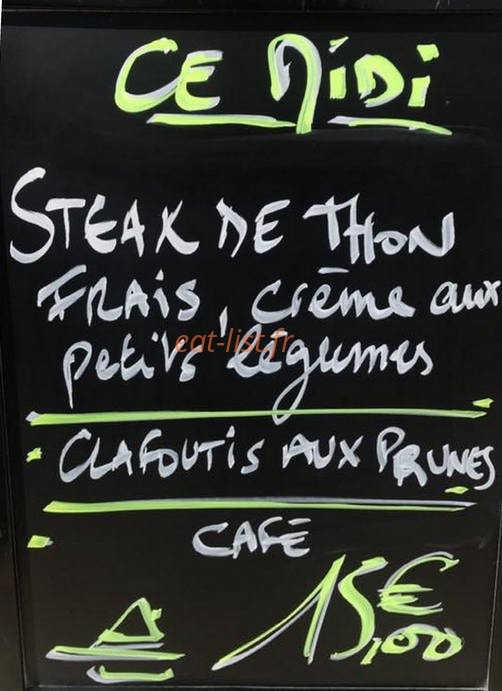 Le Resto'Rond — carte page 1