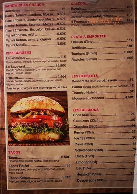 Au Refuge De Rochebrune — carte page 2