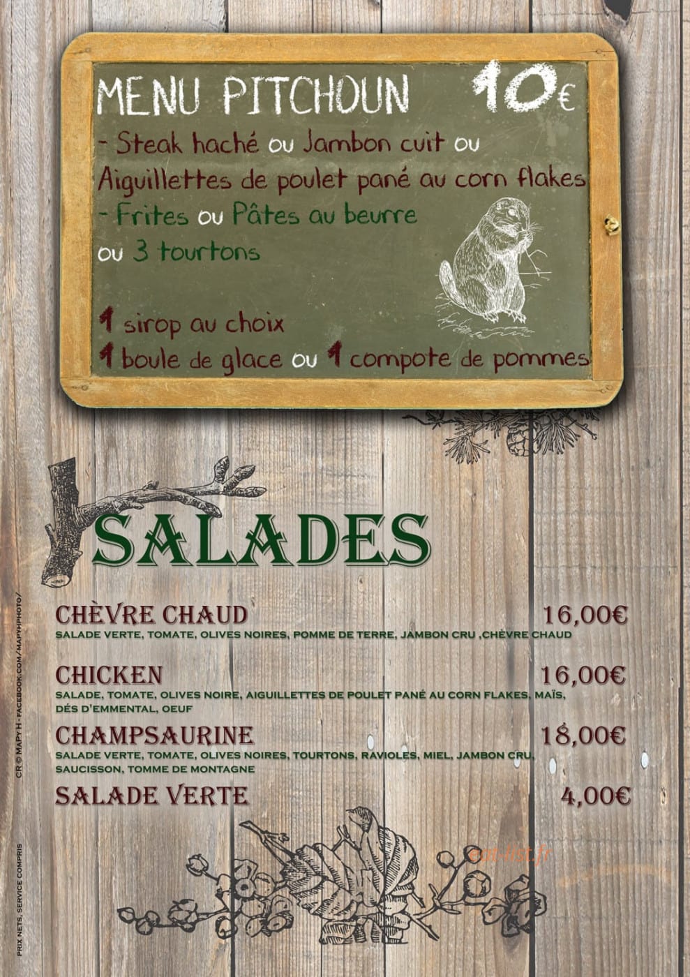 Chez Francis — carte page 3