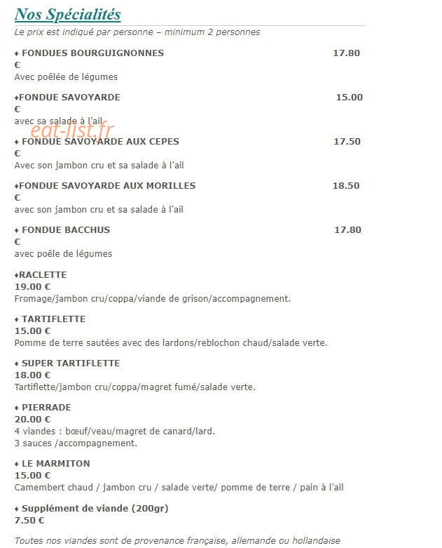 La marmite — carte page 2
