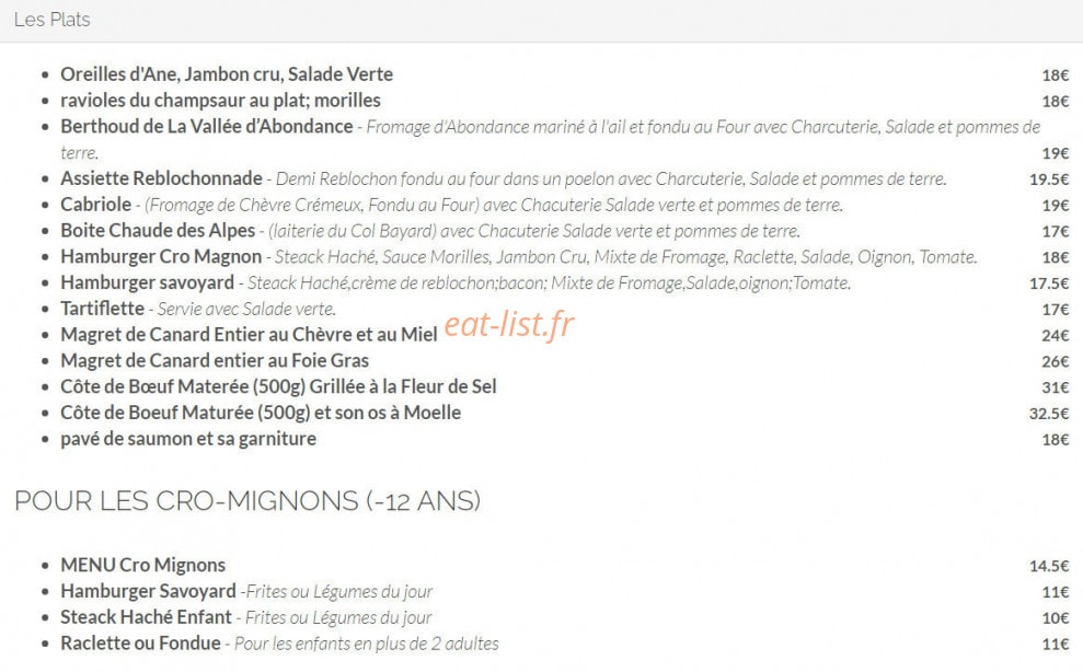 Le Cro-Magnon — carte page 2