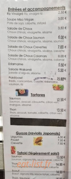 Le tobikko — carte page 2