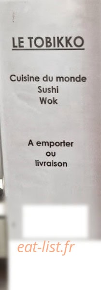 Le tobikko — carte page 1