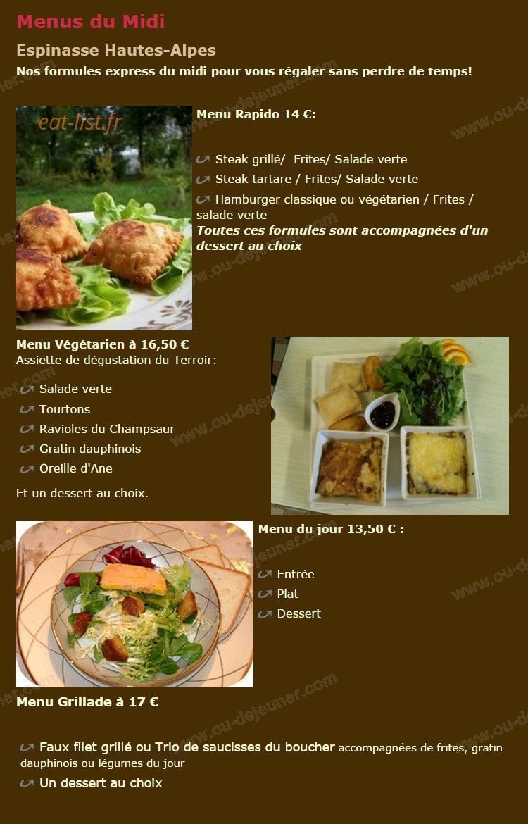 Hotel de la poste — carte page 1