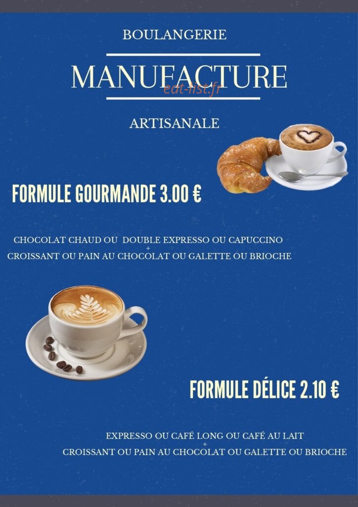 La Manufacture — carte page 2