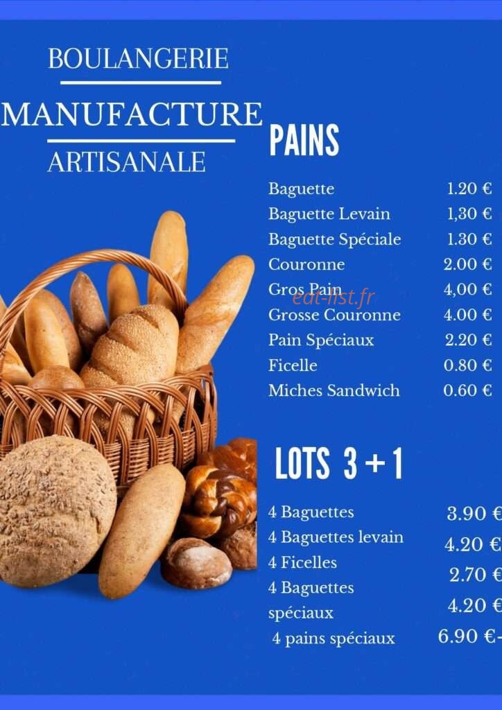 La Manufacture — carte page 1
