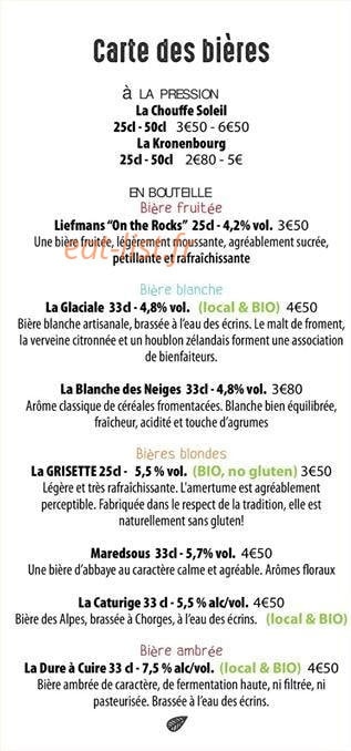 Le p'tit Resto — carte page 6