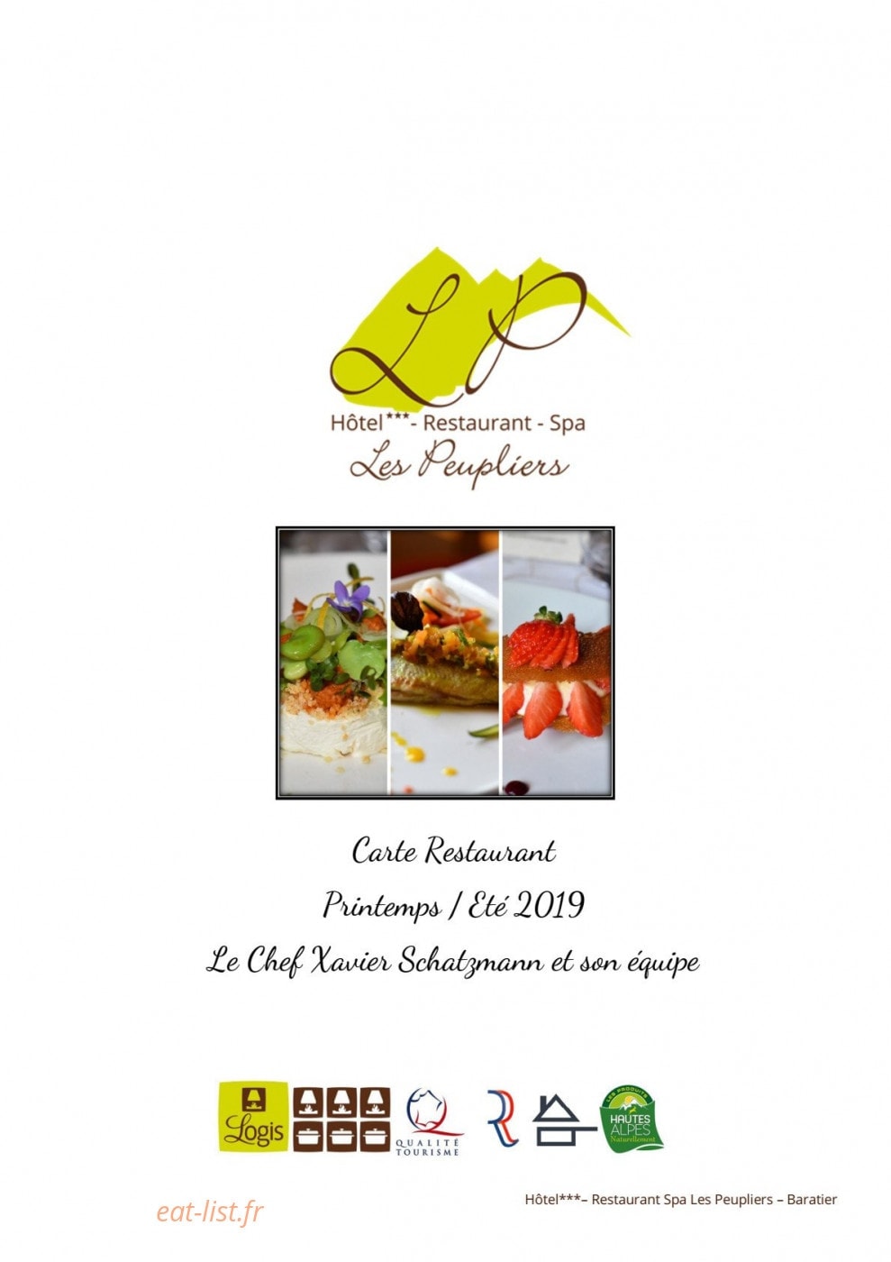 Les Peupliers — carte page 1