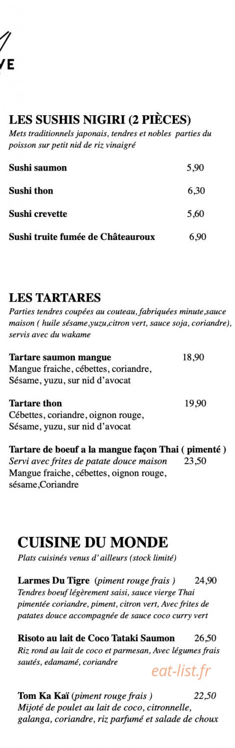 L'Alcôve — carte page 7