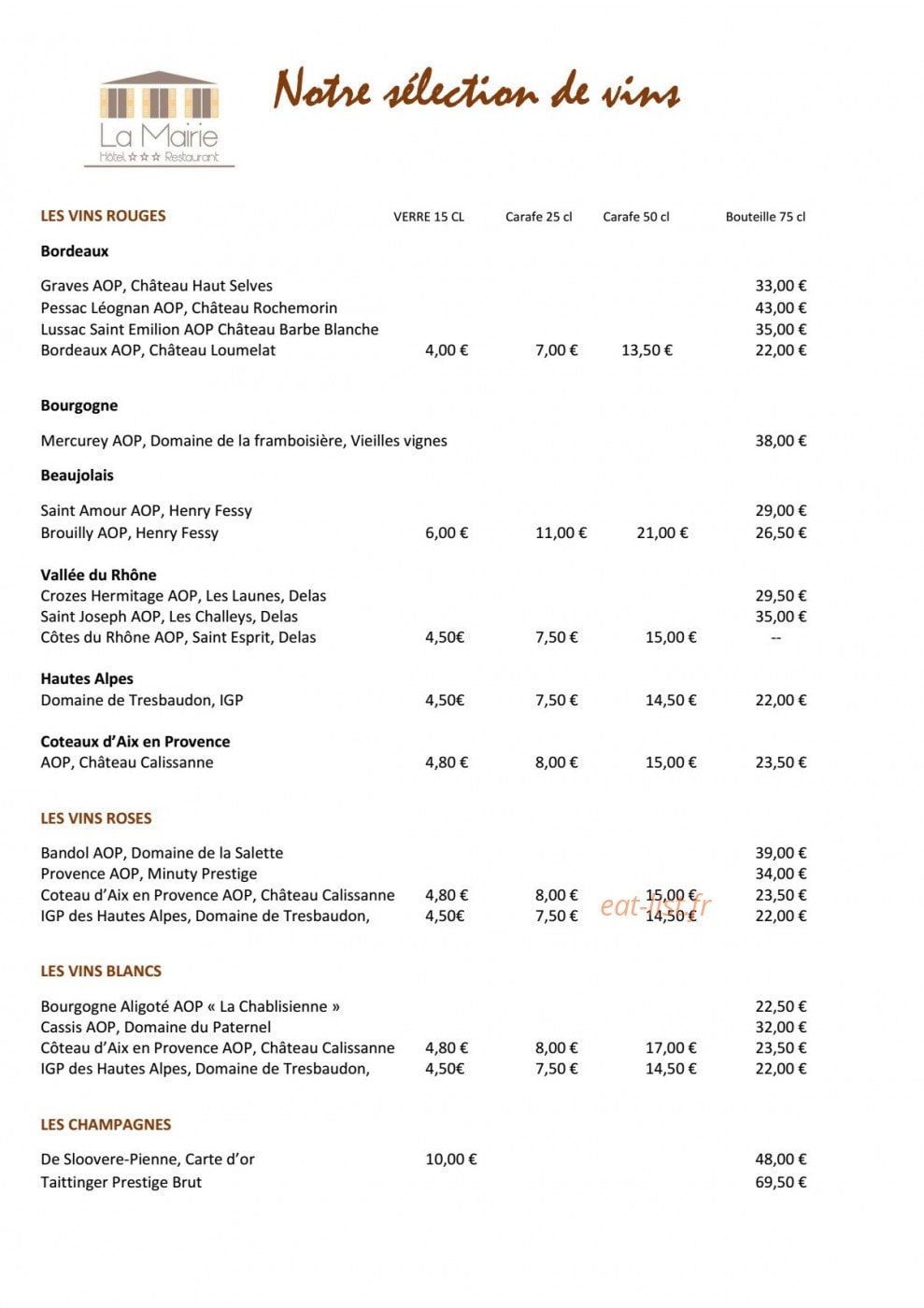 La Mairie — carte page 3