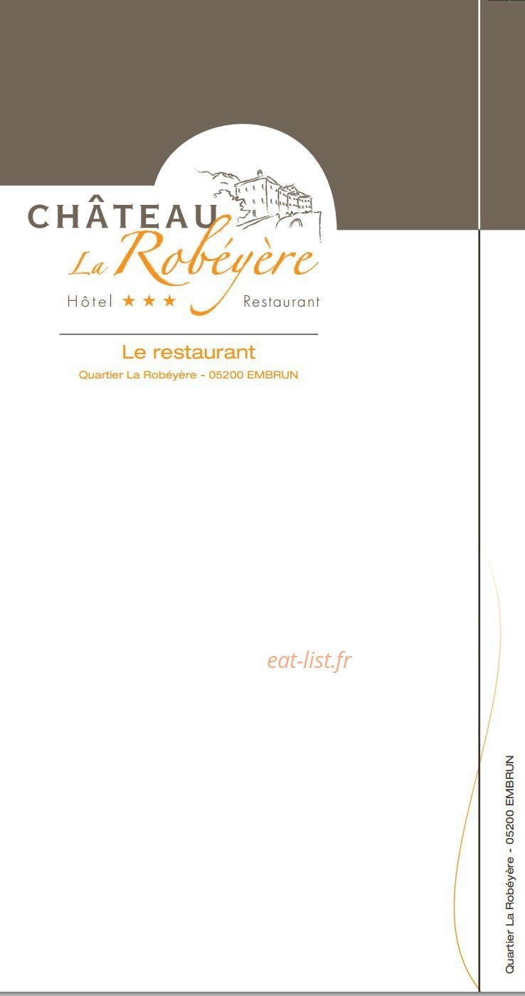 La Robéyère — carte page 1