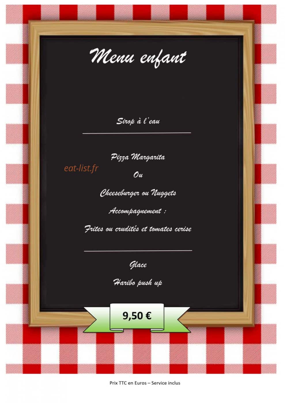 Le Délice Des Alpes — carte page 9