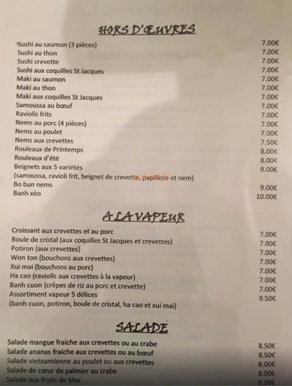 Le Jasmin — carte page 4