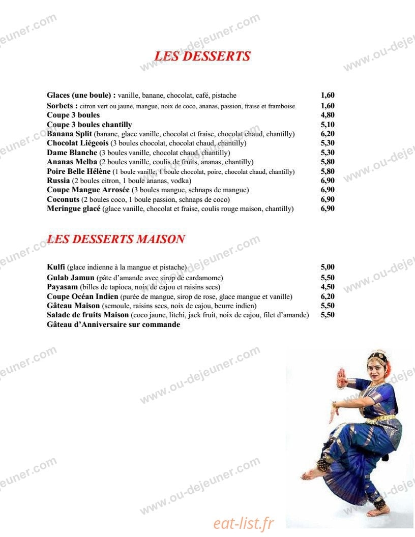 Le restaurant les  Bartavelles La table de Paul — carte page 7