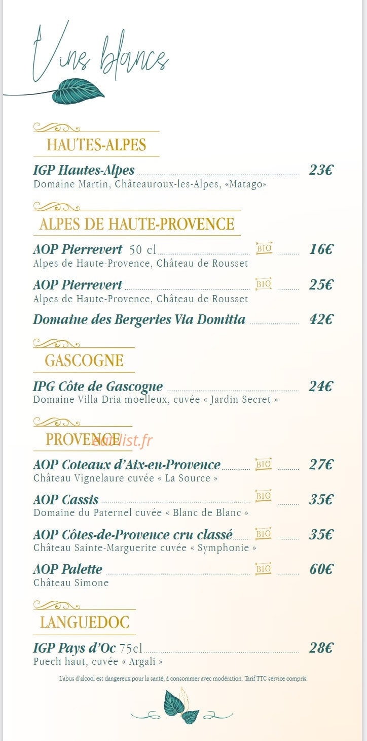 Le Rooftop — carte page 2